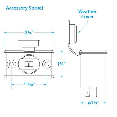 SEACHOICE 15001 ACCESSORY PLUG AND SOCKET