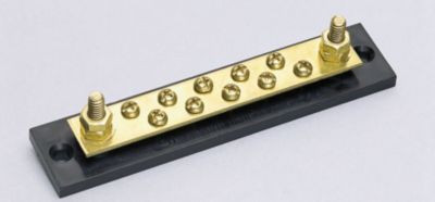 COLE HERSEE M-449-BP FUSE BLOCK TERM.10 GANG CARDED
