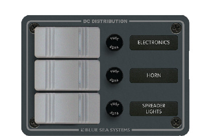 BLUE SEA SYSTEMS 8054 PANEL DC 3 POSITION WATERPROO