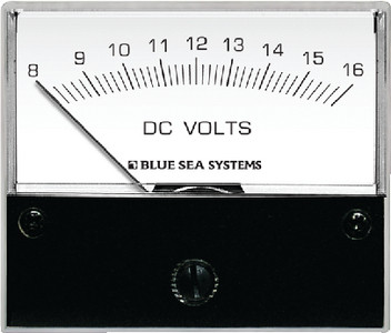 BLUE SEA SYSTEMS 8003 VOLTMETER ANALOG 8-16 VDC