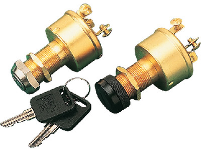 SEA-DOG LINE 420350-1 BRASS 3-POSITION KEY SWITCH