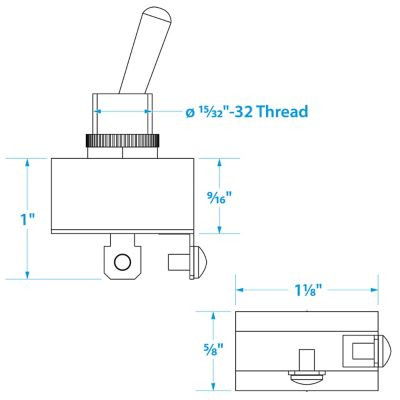 SC50-12151 TOGGLE SWITCH-2 POS/2 TERM