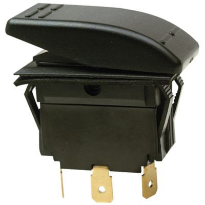 SEACHOICE 50-10841 ROCK SWITCH ON-OFF-ON DPDT BLK
