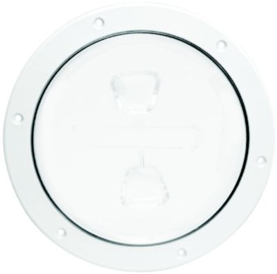 BECKSON MARINE DP40-W 4 WHITE SCREW-IN DECK PLATE