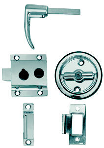 PERKO 1280DP0CHR LATCH SET FLUSH STRIKE