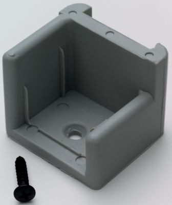 T-H MARINE DS1LDP DOOR STOP GRAY W/RIBS LEFT