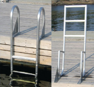 DOCK EDGE DE2023F DOCK LADDER 3 STEP FLIP UP