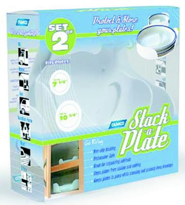 CAMCO RV 43601 STACK-A-PLATE SET OF 2 WHITE