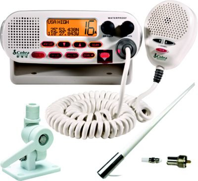 COBRA MARINE MRF45DSVK VHF/MOUNT/8' ANTENNA KIT