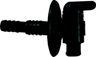 JR PRODUCTS 04-62415 DUAL BARBED DRAIN COCK BLACK