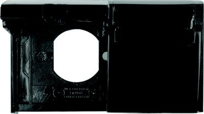 JR PRODUCTS 05-12115 WEATHER PROOF OUTLET COVER BLK
