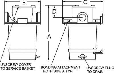 GROCO ARG-750-P 3/4INSTR-NON METALLIC BASKET