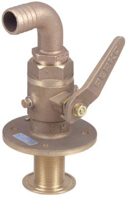 PERKO 0834007PLB SEACOCK W/CURVED TP 1 1/4IN