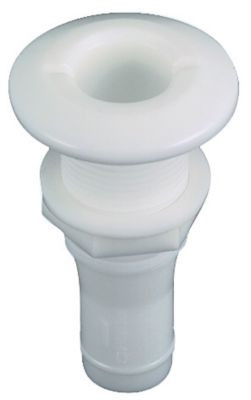 PERKO 0328DP4 1/2 THRU HULL CONN PLASTC WHT