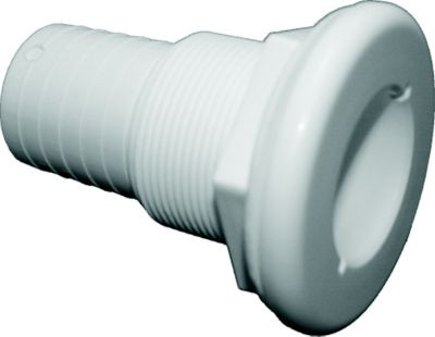 T-H MARINE TH1502DP 1-1/2 THRU-HULL FOR HOSE-WHITE