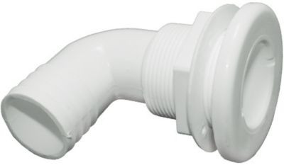T-H MARINE TH1592DP THRU HULL 1-1/2IN 90D HOSE WHT
