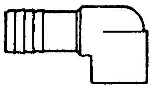 BRASS FITTINGS 1407-007 ELB PL PIPE TO FIP 3/4