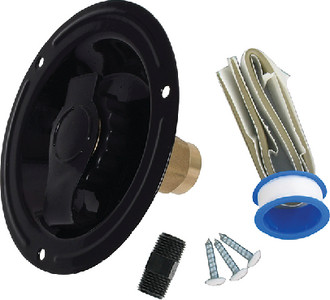 VALTERRA A01-0178LFVP WATER INLET, RECESSED BLACK