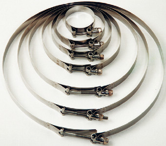 TRIDENT HOSE 7204120L CLAMPS T-BOLT 4-1/2IN