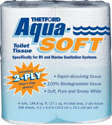 THETFORD 03300 AQUA-SOFT TISSUE 2 PLY 4/PK