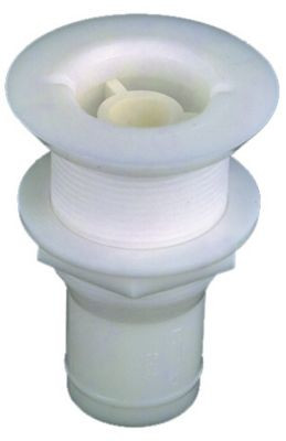 PERKO 0285DP SCUPPER WHITE PLAST 1-1/2IN