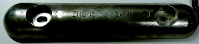 CAMP ZINC ZHC15 HULL PLATE ZINC 15 X 3 X 1-1/2