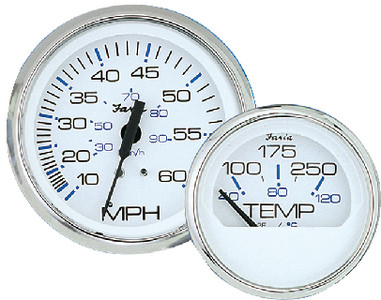FARIA INSTRUMENTS F13801 CHESAPEAKE SS WHITE FUEL GAUGE