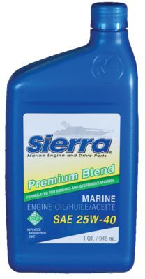 SIERRA 18-9400-4 OIL-25W40 FCW I/O-I/B 5QT@4/CS