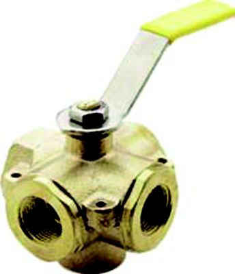 CONBRACO/APOLLO 78-124-01 BRONZE 5-PORT BALL VALVE 1/2"