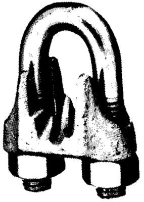 CHICAGO HARDWARE 231602 WIRE ROPE CLIP GALV 1/8IN