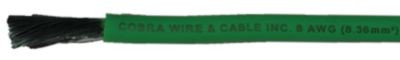 COBRA WIRE &CABLE A2008T03V100FT 8GA GRN TINNED WIRE 100FT