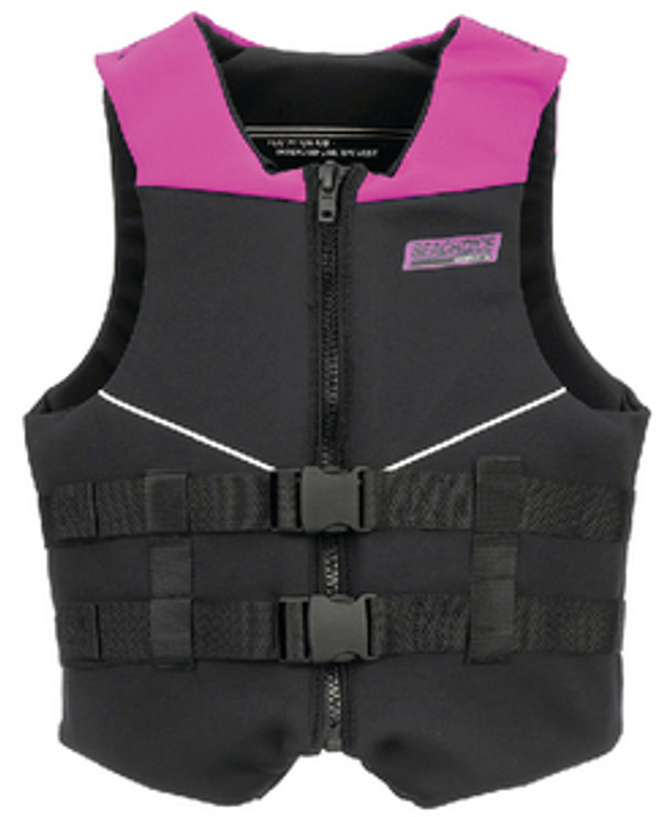 SEACHOICE 630L-PIN/BLK-85968 NEO VEST PINK/BLK LARGE