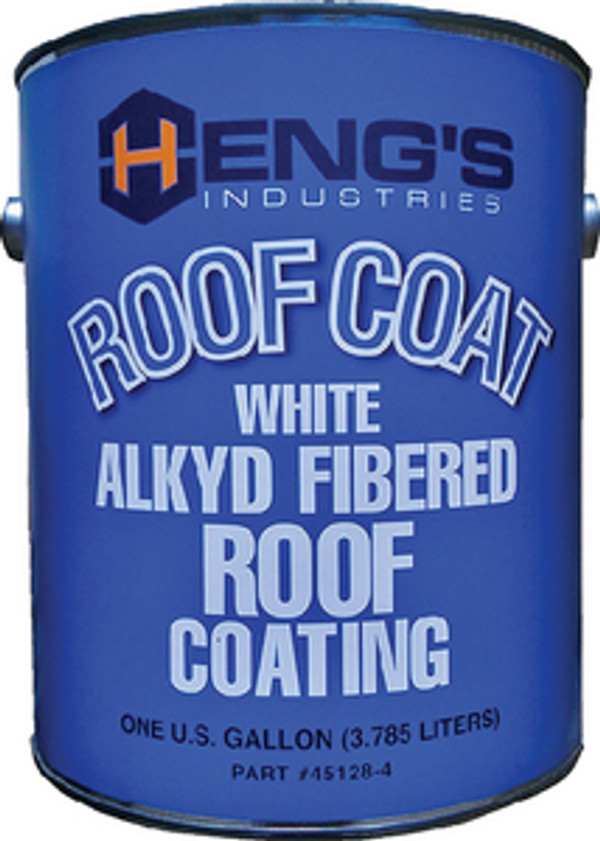 HENG'S 45640 ALKYD WHITE ROOF COAT 5 GL