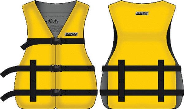BODY GLOVE VESTS 86523 YELLOW YOUTH VEST
