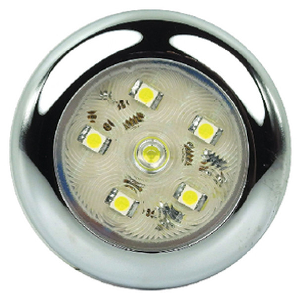 SEACHOICE 1158 LED RND UTLTY 6 DIODE CLEAR