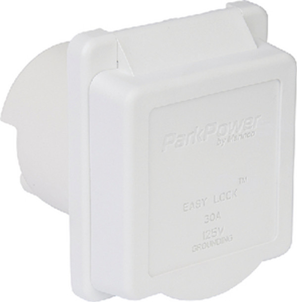 PARKPOWER BY MARINCO 50ARVIW POWER INLET 50A WHITE