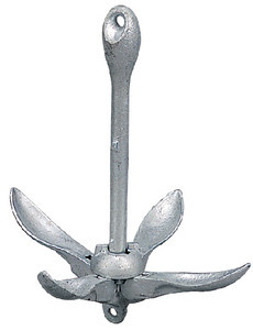 SEA-DOG LINE 318003 GALVANIZED FOLDING ANCHOR 3LBS