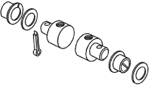 SEASTAR SOLUTIONS CA27563P 3300 BRASS PIVOT KIT F/CH4400&