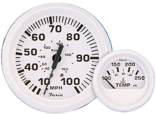 FARIA INSTRUMENTS F13102 DRESS WHITE OIL PRESS. GAUGE