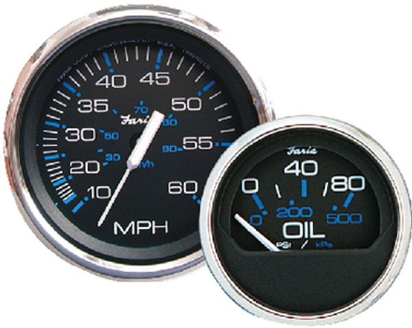 FARIA INSTRUMENTS F13701 CHES S/S BLK FUEL LEVEL GAUGE