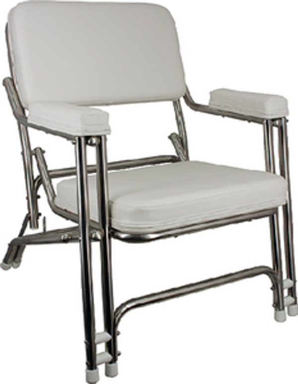 SPRINGFIELD MARINE 1080021-SS CLASSIC FOLDING DECK CHAIR SS