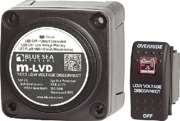 BLUE SEA SYSTEMS 7635 LOW VOLT DISCONNECT 12VDC 65A