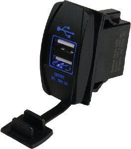 SEA-DOG LINE 426520-1 DOUBLEUSB ROCKER SWITCH SOCKET