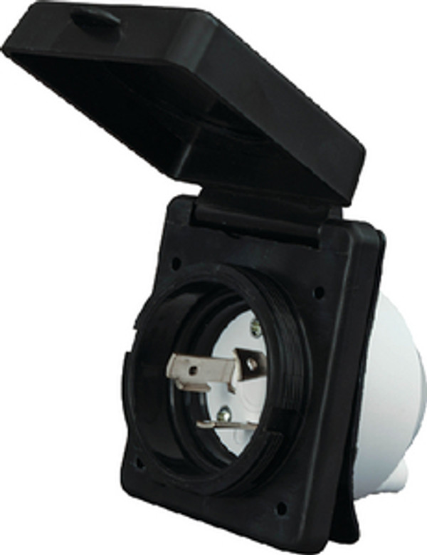 VALTERRA A10-30INBKVP POWER INLET 30A BLACK CARDED