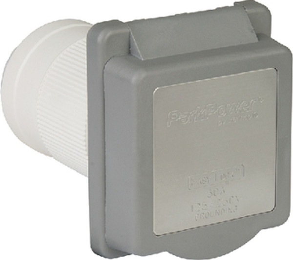 PARKPOWER BY MARINCO 6353ELRV.G INLET-STANDARD 50A GRAY