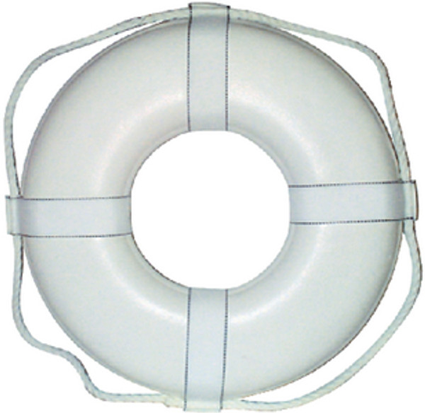 CAL JUNE BOUYS GW-20 20  WHITE RING BUOY W/STRAPS