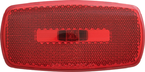 OPTRONICS MC32RBP MARK LIGHT OVAL RV RED