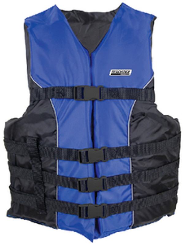 BODY GLOVE VESTS 50-85370 4-BELT SKI VEST BLU 4XL/5XL