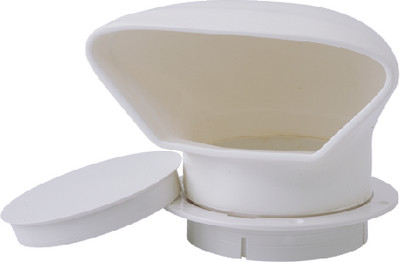 SEA-DOG LINE 727142-3 4"PVC LOWPROFILE COWLVENT WHT