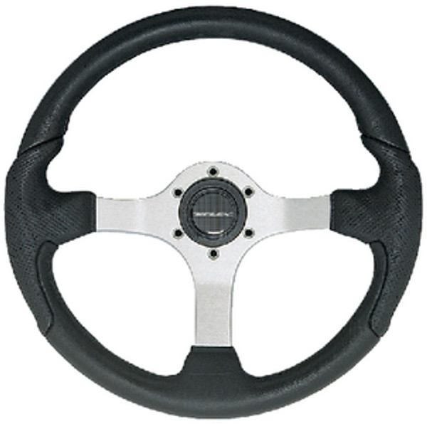 UFLEX NISIDABS STEERING WHEEL SILVER BLK GRIP